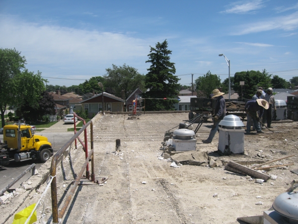 Rooftop Jobsite with OSHA Fall Protection Violations